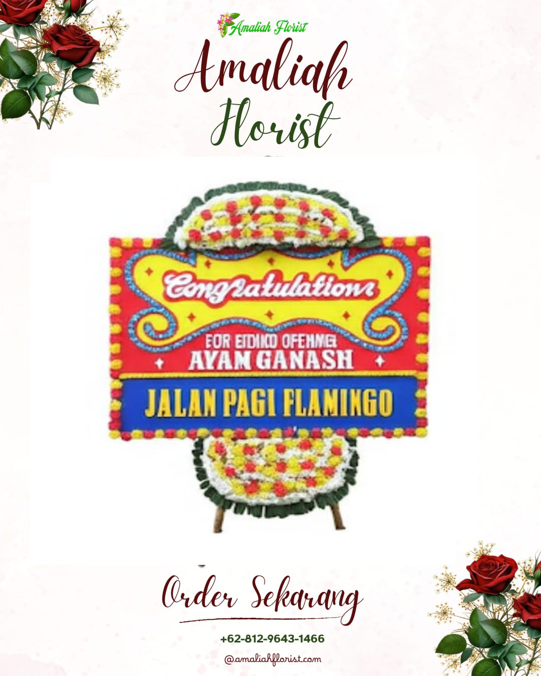 Sewa Papan Bunga Wanasari